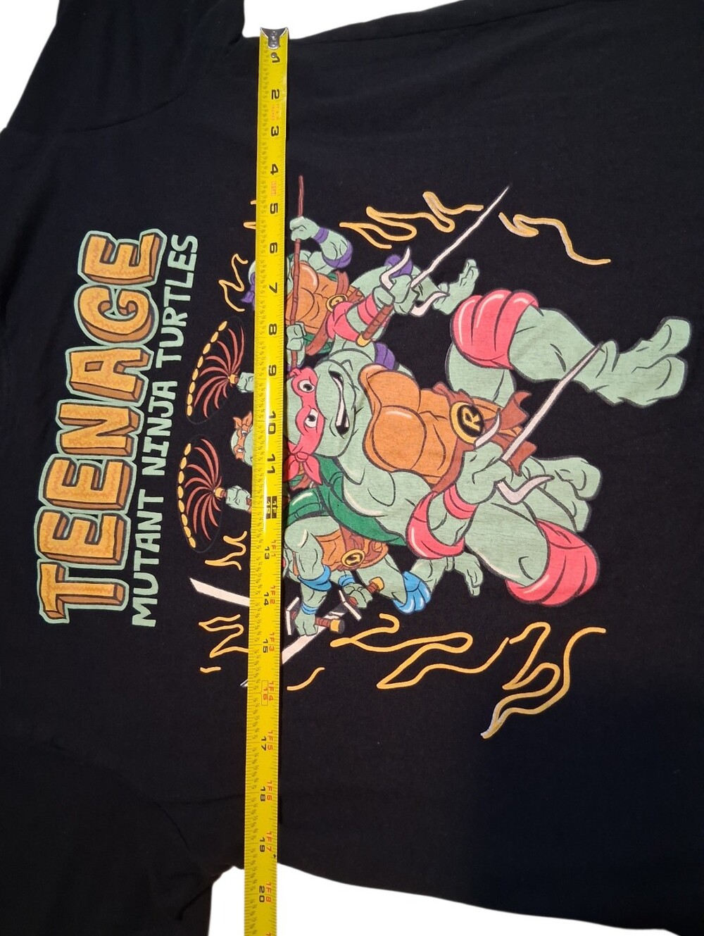 Teenage Mutant Ninja Turtles Black Graphic T-Shirt Large Retro Y2k Casual Pop - Picture 7 of 8
